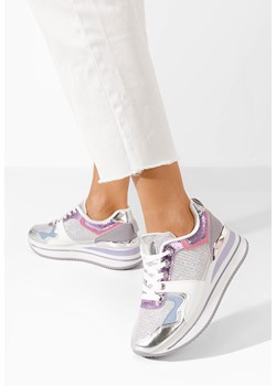 Fioletowe sneakersy na platformie Daisie ze sklepu Zapatos w kategorii Buty sportowe damskie - zdjęcie 172647976