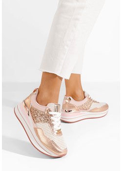 Różowe sneakersy na platformie Hanifa ze sklepu Zapatos w kategorii Buty sportowe damskie - zdjęcie 172647978