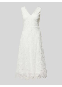 Sukienka midi z koronką szydełkową ze sklepu Peek&Cloppenburg  w kategorii Sukienki - zdjęcie 172648028