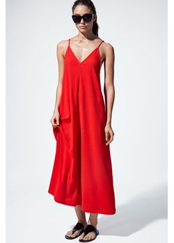 H & M - Dżersejowa sukienka maxi - Czerwony ze sklepu H&M w kategorii Sukienki - zdjęcie 172648095