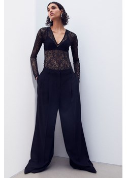 H & M - Koronkowe body thong - Czarny ze sklepu H&M w kategorii Bluzki damskie - zdjęcie 172648106