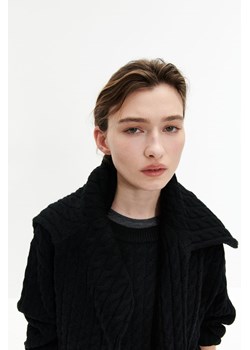 H & M - Sweter w warkoczowy splot - Czarny ze sklepu H&M w kategorii Swetry damskie - zdjęcie 172648109