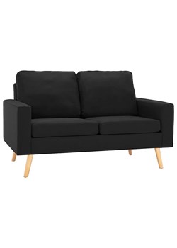 2-osobowa czarna sofa - Eroa 2Q ze sklepu Edinos.pl w kategorii Sofy i kanapy - zdjęcie 172649577