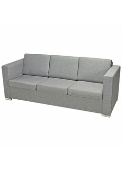 Trzyosobowa jasnoszara sofa loftowa K4-H22 ze sklepu Edinos.pl w kategorii Sofy i kanapy - zdjęcie 172650216
