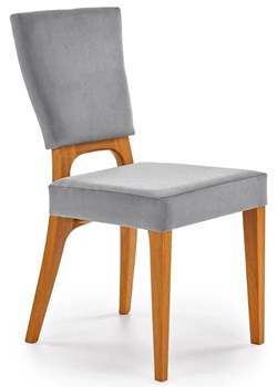 Krzesło dębowe Vernon - popiel + dąb miodowy ze sklepu Edinos.pl w kategorii Krzesła - zdjęcie 172650288
