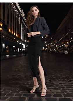 Sinsay - Spódnica midi z rozcięciem - czarny ze sklepu Sinsay w kategorii Spódnice - zdjęcie 172650365
