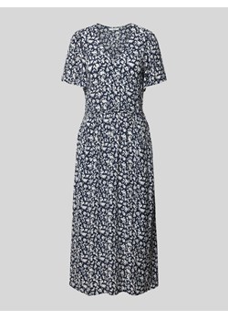 Sukienka midi z wiskozy z wiązanym paskiem ze sklepu Peek&Cloppenburg  w kategorii Sukienki - zdjęcie 172651617