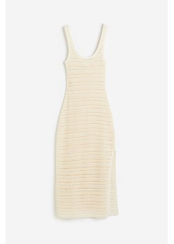 H & M - Sukienka o wyglądzie szydełkowej robótki - Beżowy ze sklepu H&M w kategorii Odzież plażowa - zdjęcie 172651696