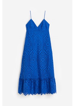 H & M - Sukienka z haftem angielskim - Niebieski ze sklepu H&M w kategorii Sukienki - zdjęcie 172651726