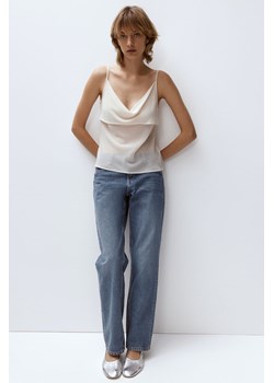 H & M - Straight Low Jeans - Niebieski ze sklepu H&M w kategorii Jeansy damskie - zdjęcie 172651757