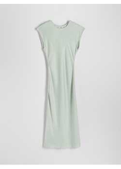 Reserved - Sukienka z wiskozą - jasnozielony ze sklepu Reserved w kategorii Sukienki - zdjęcie 172652797