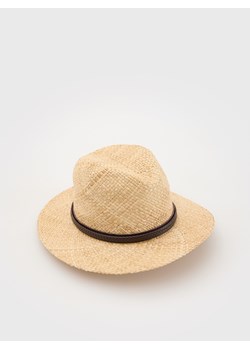 Reserved - Pleciony kapelusz panama - beżowy ze sklepu Reserved w kategorii Kapelusze męskie - zdjęcie 172652925