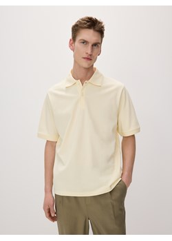 Reserved - Koszulka polo oversize - jasnożółty ze sklepu Reserved w kategorii T-shirty męskie - zdjęcie 172653007