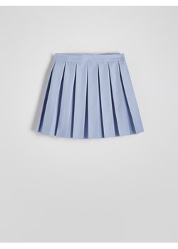 Reserved - Plisowana spódnica mini w sportowym stylu - jasnoniebieski ze sklepu Reserved w kategorii Spódnice - zdjęcie 172653027