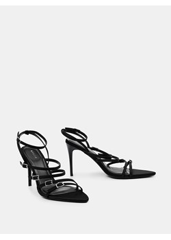 Mohito - Czarne sandały na szpilce - czarny ze sklepu Mohito w kategorii Sandały damskie - zdjęcie 172654288