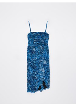 Mohito - Sukienka midi na ramiączkach - błękitny ze sklepu Mohito w kategorii Sukienki - zdjęcie 172654409