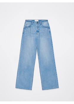 Mohito - Jeansy wide leg - niebieski ze sklepu Mohito w kategorii Jeansy damskie - zdjęcie 172654416