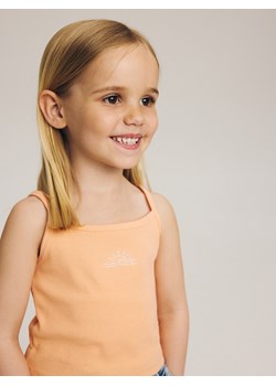 Reserved - Top z haftem - pomarańczowy ze sklepu Reserved w kategorii Bluzki dziewczęce - zdjęcie 172654737