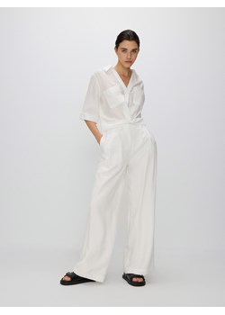 Reserved - Koszula z wiskozą - biały ze sklepu Reserved w kategorii Koszule damskie - zdjęcie 172655019