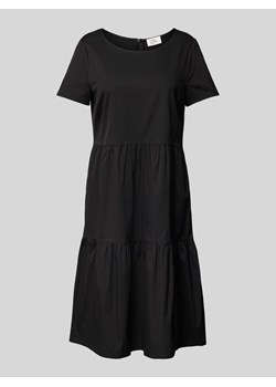 Sukienka o długości do kolan z okrągłym dekoltem ze sklepu Peek&Cloppenburg  w kategorii Sukienki - zdjęcie 172656066