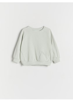 Reserved - Bluza oversize z kieszonką - jasnozielony ze sklepu Reserved w kategorii Bluzy i swetry - zdjęcie 172656565