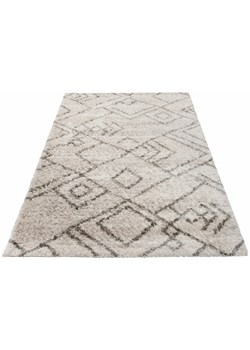Wzorzysty jasnoszary dywan w stylu skandynawskim - Undo 6X ze sklepu Edinos.pl w kategorii Dywany - zdjęcie 172661505
