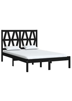 Drewniane łóżko w kolorze czarnym 120x200 - Yoko 4X ze sklepu Edinos.pl w kategorii Łóżka i materace - zdjęcie 172661565