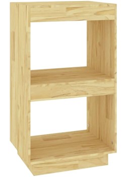 Regał z litego drewna sosnowego z 2 półkami - Wajos 6X ze sklepu Edinos.pl w kategorii Regały i witryny - zdjęcie 172661608