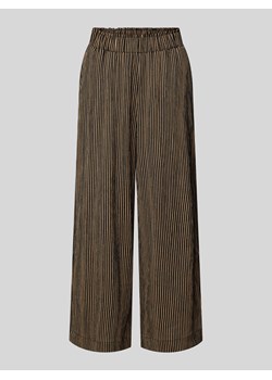 Kuloty o kroju regular fit ze wzorem w paski ze sklepu Peek&Cloppenburg  w kategorii Spodnie damskie - zdjęcie 172662186