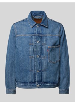 Kurtka jeansowa z kieszenią na piersi i detalem z logo ze sklepu Peek&Cloppenburg  w kategorii Kurtki męskie - zdjęcie 172662497
