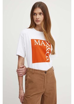 MAX&amp;Co. t-shirt bawełniany damski kolor biały 2418971024200 ze sklepu ANSWEAR.com w kategorii Bluzki damskie - zdjęcie 172665966