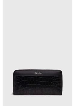 Calvin Klein portfel damski kolor czarny K60K612356 ze sklepu ANSWEAR.com w kategorii Portfele damskie - zdjęcie 172666029