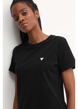 Guess t-shirt COLETTE damski kolor czarny V4YI09 J1314 ze sklepu ANSWEAR.com w kategorii Bluzki damskie - zdjęcie 172666135
