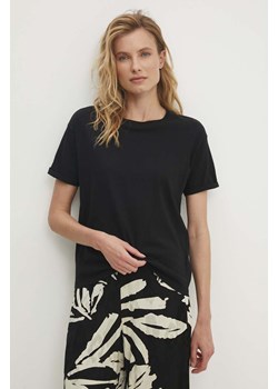 Answear Lab t-shirt bawełniany damski kolor czarny ze sklepu ANSWEAR.com w kategorii Bluzki damskie - zdjęcie 172666585