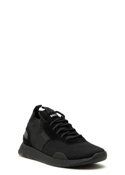 BOSS BLACK Sneakersy Titanium_Runn_knst_N | z dodatkiem skóry ze sklepu Gomez Fashion Store w kategorii Buty sportowe męskie - zdjęcie 172675675
