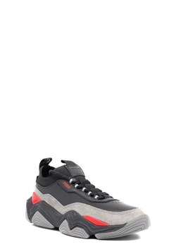 HUGO Sneakersy Quake | z dodatkiem skóry ze sklepu Gomez Fashion Store w kategorii Buty sportowe męskie - zdjęcie 172676657