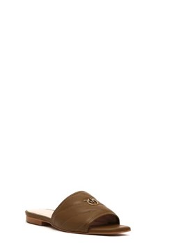 Pinko Skórzane klapki MOLLY ze sklepu Gomez Fashion Store w kategorii Klapki damskie - zdjęcie 172682079