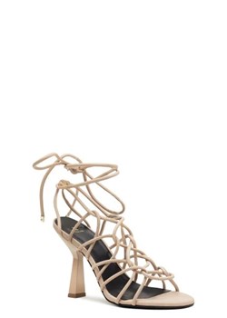 Patrizia Pepe Skórzane sandały na słupku ze sklepu Gomez Fashion Store w kategorii Sandały damskie - zdjęcie 172692228