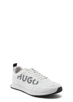 HUGO Sneakersy Icelin_Runn_mebl | z dodatkiem skóry ze sklepu Gomez Fashion Store w kategorii Buty sportowe męskie - zdjęcie 172701675