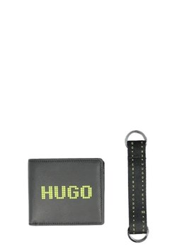 HUGO Skórzany portfel + brelok GBHM_4 cc k hold ze sklepu Gomez Fashion Store w kategorii Portfele męskie - zdjęcie 172707796