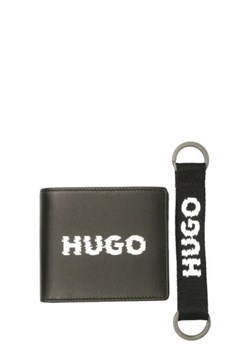 HUGO Skórzany portfel + brelok GBHM_4 ze sklepu Gomez Fashion Store w kategorii Portfele męskie - zdjęcie 172707937