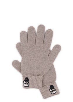Karl Lagerfeld Rękawiczki K/Ikonik Patch Knit | z dodatkiem wełny i kaszmiru ze sklepu Gomez Fashion Store w kategorii Rękawiczki damskie - zdjęcie 172709175
