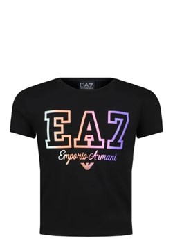 EA7 T-shirt | Cropped Fit ze sklepu Gomez Fashion Store w kategorii Bluzki dziewczęce - zdjęcie 172713919