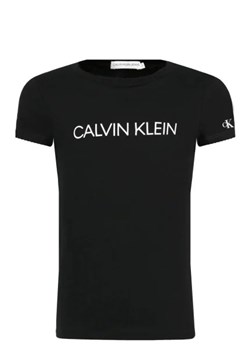 CALVIN KLEIN JEANS T-shirt INSTITUTIONAL | Slim Fit ze sklepu Gomez Fashion Store w kategorii Bluzki dziewczęce - zdjęcie 172713999