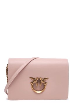 Pinko Skórzana torebka na ramię LOVE CLICK CLASSIC VITELLO SET ze sklepu Gomez Fashion Store w kategorii Listonoszki - zdjęcie 172721625