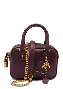 Pinko Skórzana torebka na ramię BOWLING ze sklepu Gomez Fashion Store w kategorii Listonoszki - zdjęcie 172748547