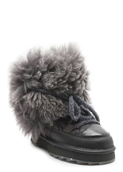 EMU Australia Skórzane śniegowce Blurred Glossy | z dodatkiem wełny ze sklepu Gomez Fashion Store w kategorii Śniegowce damskie - zdjęcie 172749005