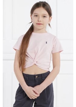 POLO RALPH LAUREN T-shirt TWISTTEE | Cropped Fit ze sklepu Gomez Fashion Store w kategorii Bluzki dziewczęce - zdjęcie 172749327