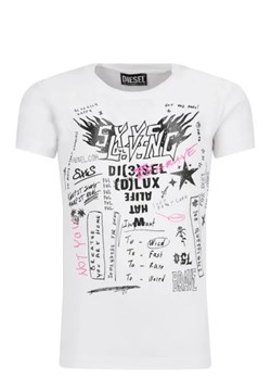 Diesel T-shirt TSILYEXA | Regular Fit ze sklepu Gomez Fashion Store w kategorii Bluzki dziewczęce - zdjęcie 172750868