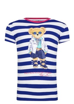 POLO RALPH LAUREN T-shirt SSBEARSTRIPE-KNIT | Regular Fit ze sklepu Gomez Fashion Store w kategorii Bluzki dziewczęce - zdjęcie 172751206